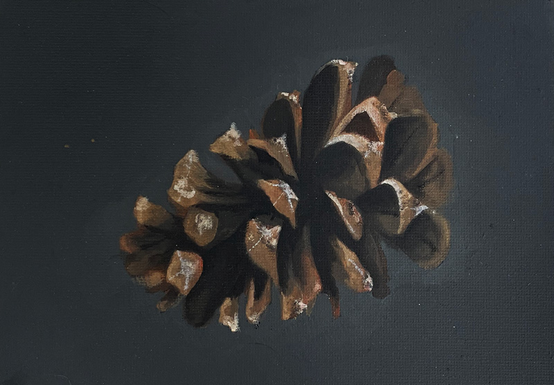 Pine Cone Painting